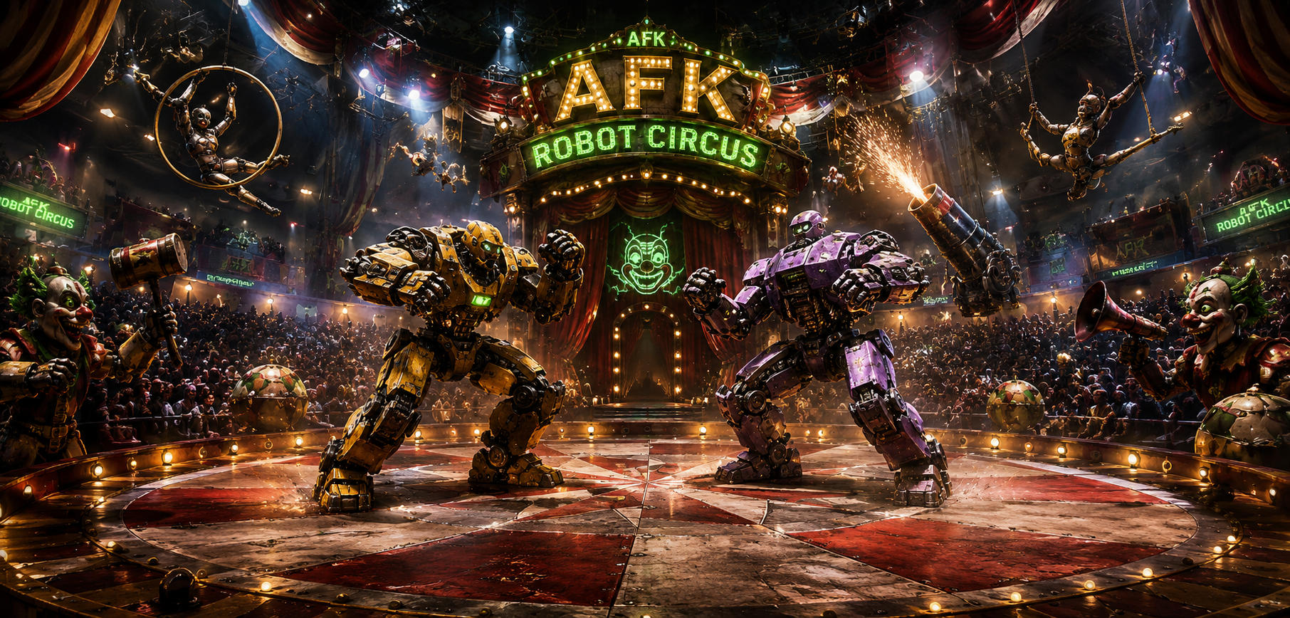 AFK Robot Circus scene